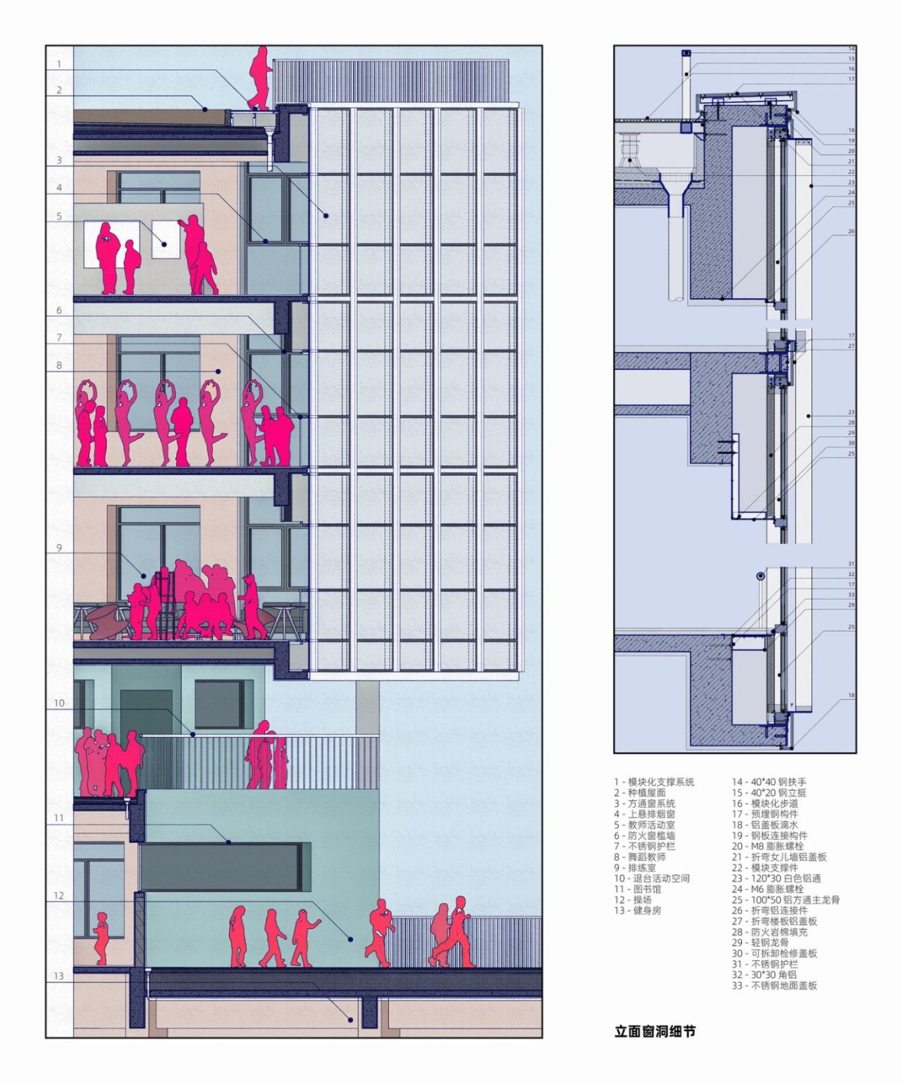 BIM建筑|学习层台—深圳福强小学 / 众建筑