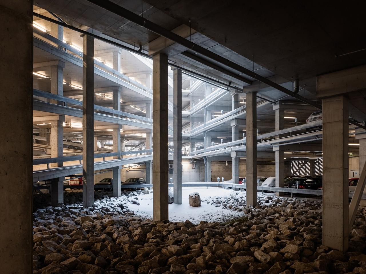 BIM建筑|梯田停车场 Saukonlaituri / ALA Architects