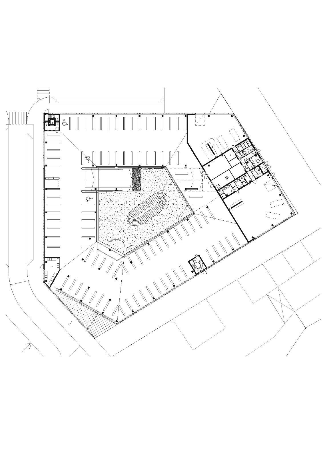 BIM建筑|梯田停车场 Saukonlaituri / ALA Architects