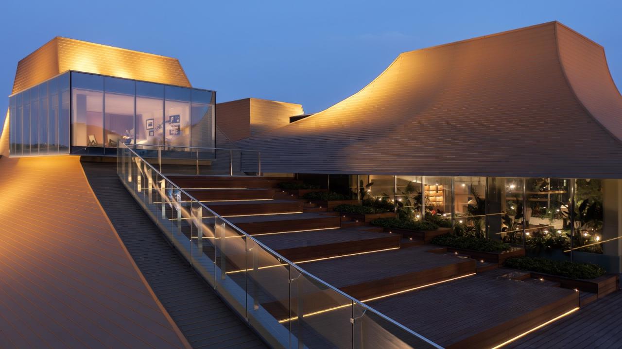 BIM建筑|光的中庭：泊心域社区邻里中心 / 孟凡浩-line+建筑事务所