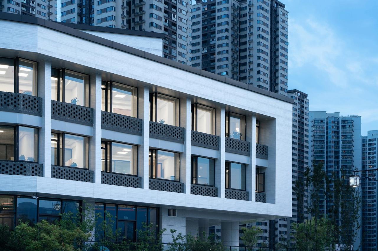 BIM建筑|磁器口服务中心 / 重庆悦集建筑设计