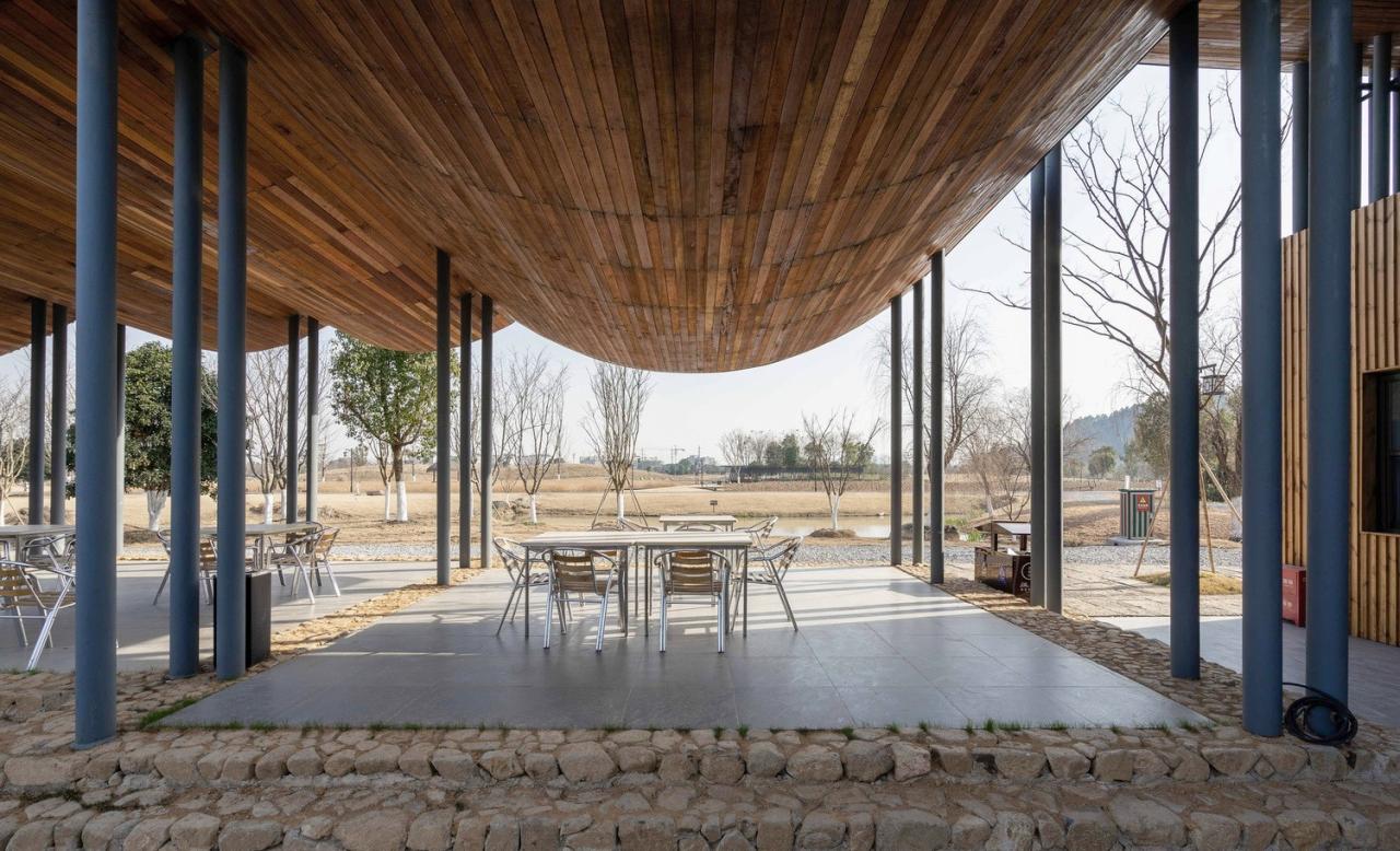 BIM建筑|径山花海帐亭 / 浙江农林大学园林设计院 + 杭州东维建筑