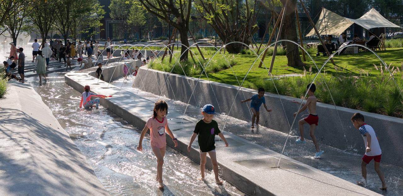 BIM建筑|景观设计：麓湖水线公园 / Lab D+H