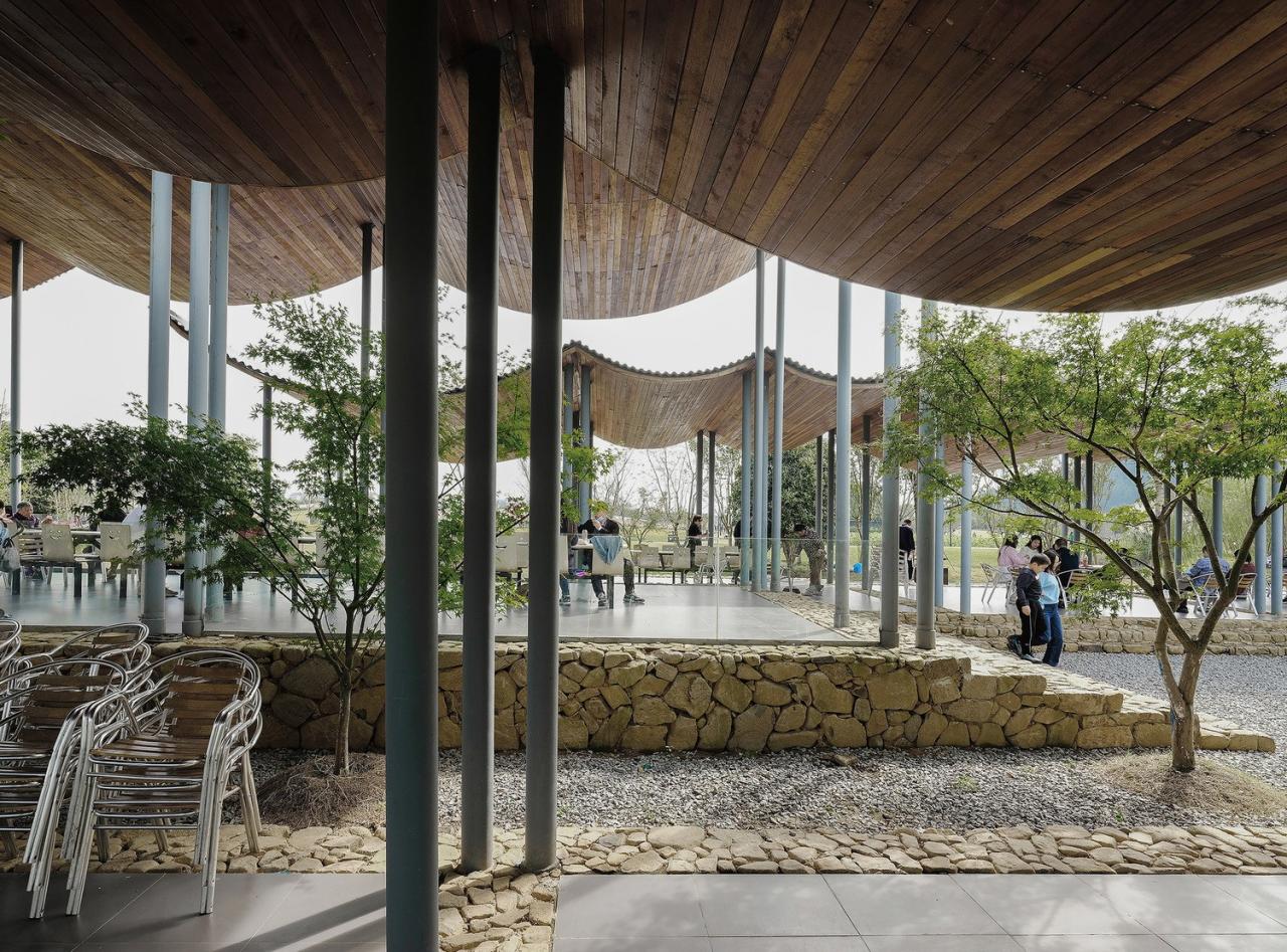 BIM建筑|径山花海帐亭 / 浙江农林大学园林设计院 + 杭州东维建筑