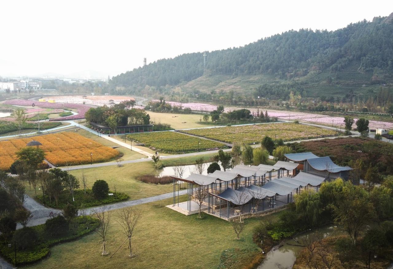 BIM建筑|径山花海帐亭 / 浙江农林大学园林设计院 + 杭州东维建筑