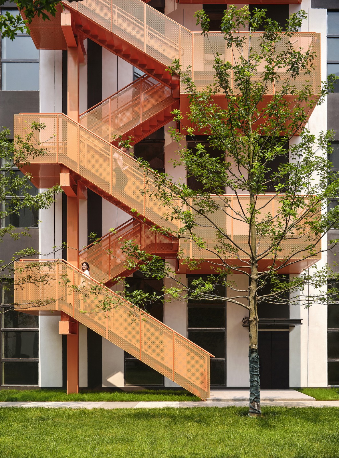 BIM建筑|跳动的色彩×微笑的曲线，园区建筑注入活力与情感：苏州新扬产业园 / FTA