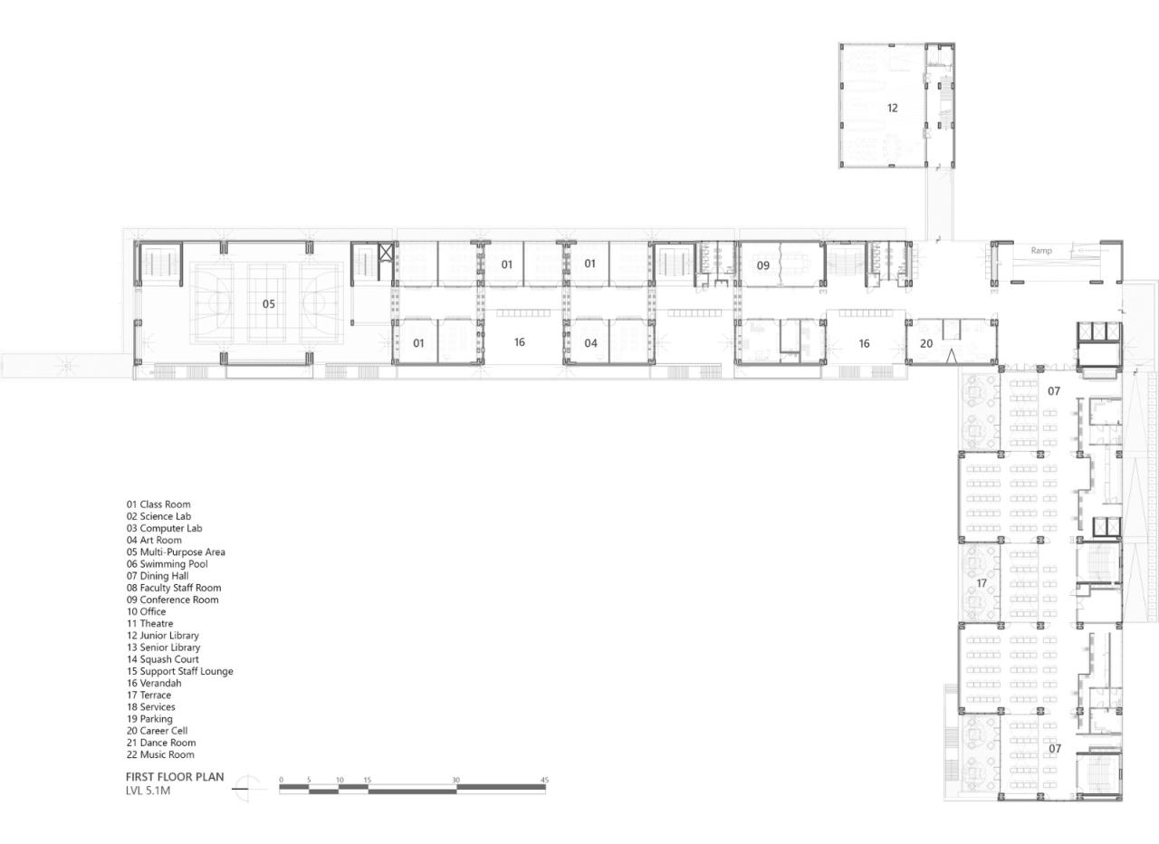 BIM建筑|Shiv Nadar 学校 / Stephane Paumier Architects