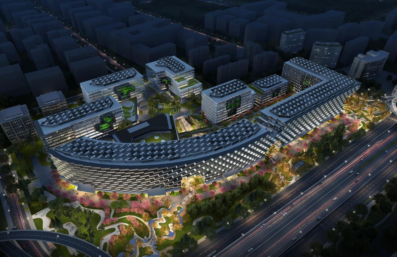 BIM建筑|律动绿洲，超越凝固时刻：临空超大型围合式建筑 / BAU建筑与城市设计事务所