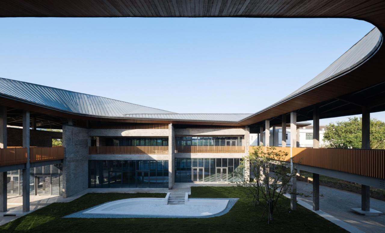 BIM建筑|台州路廊驿站 / 园舍建筑景观