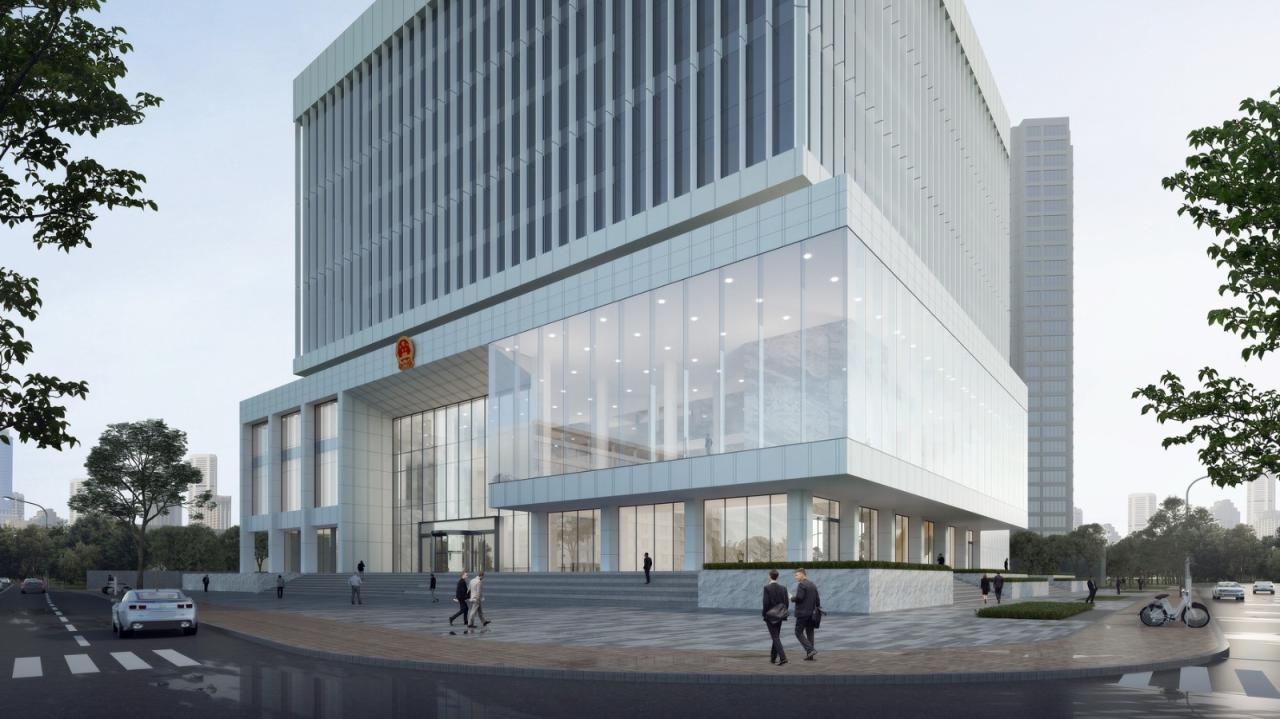 BIM建筑|凝固的正义•常州市中级人民法院扩建 / 简和建筑