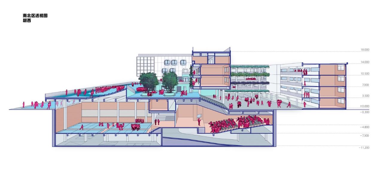 BIM建筑|学习层台—深圳福强小学 / 众建筑