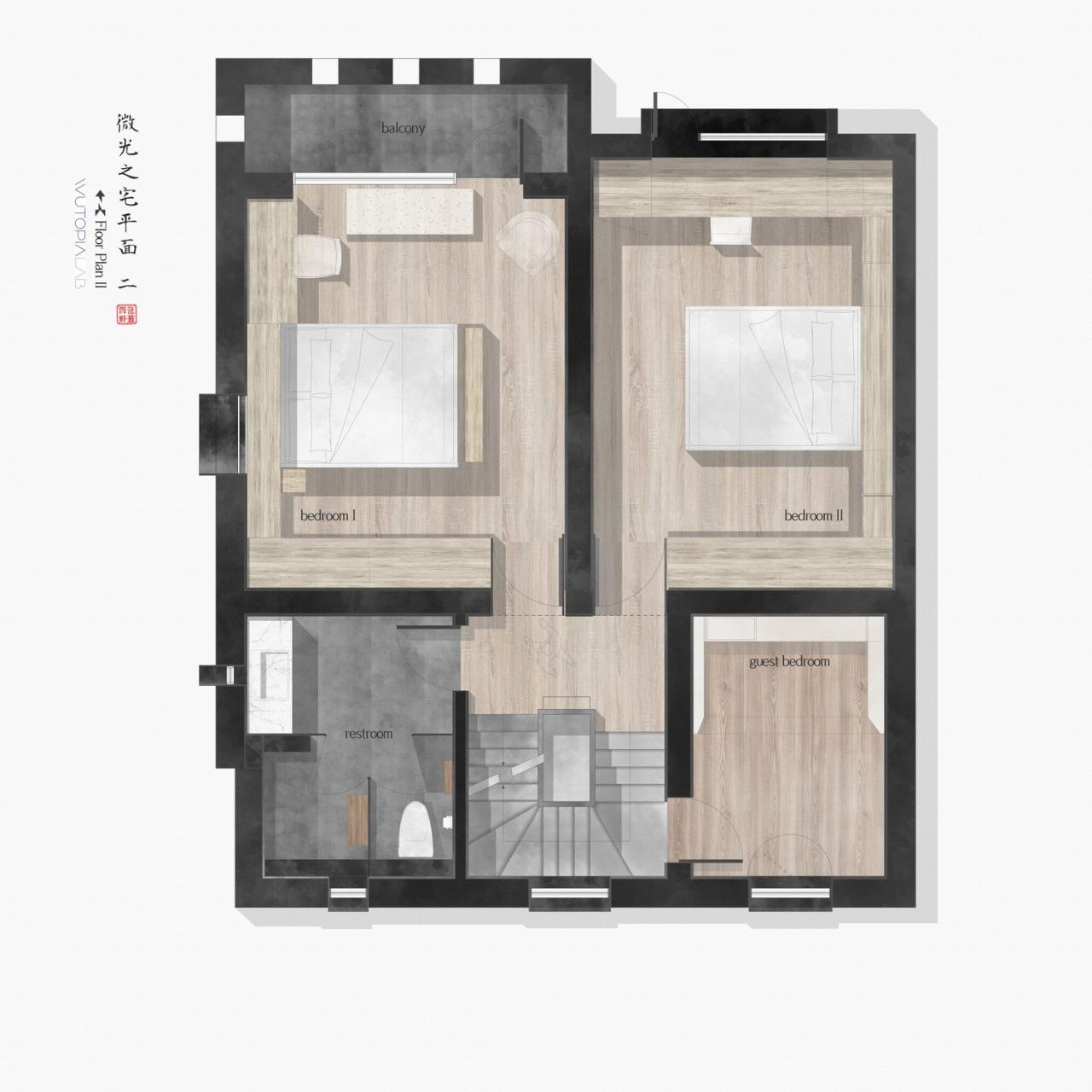 BIM建筑|微光之宅 / Wutopia Lab