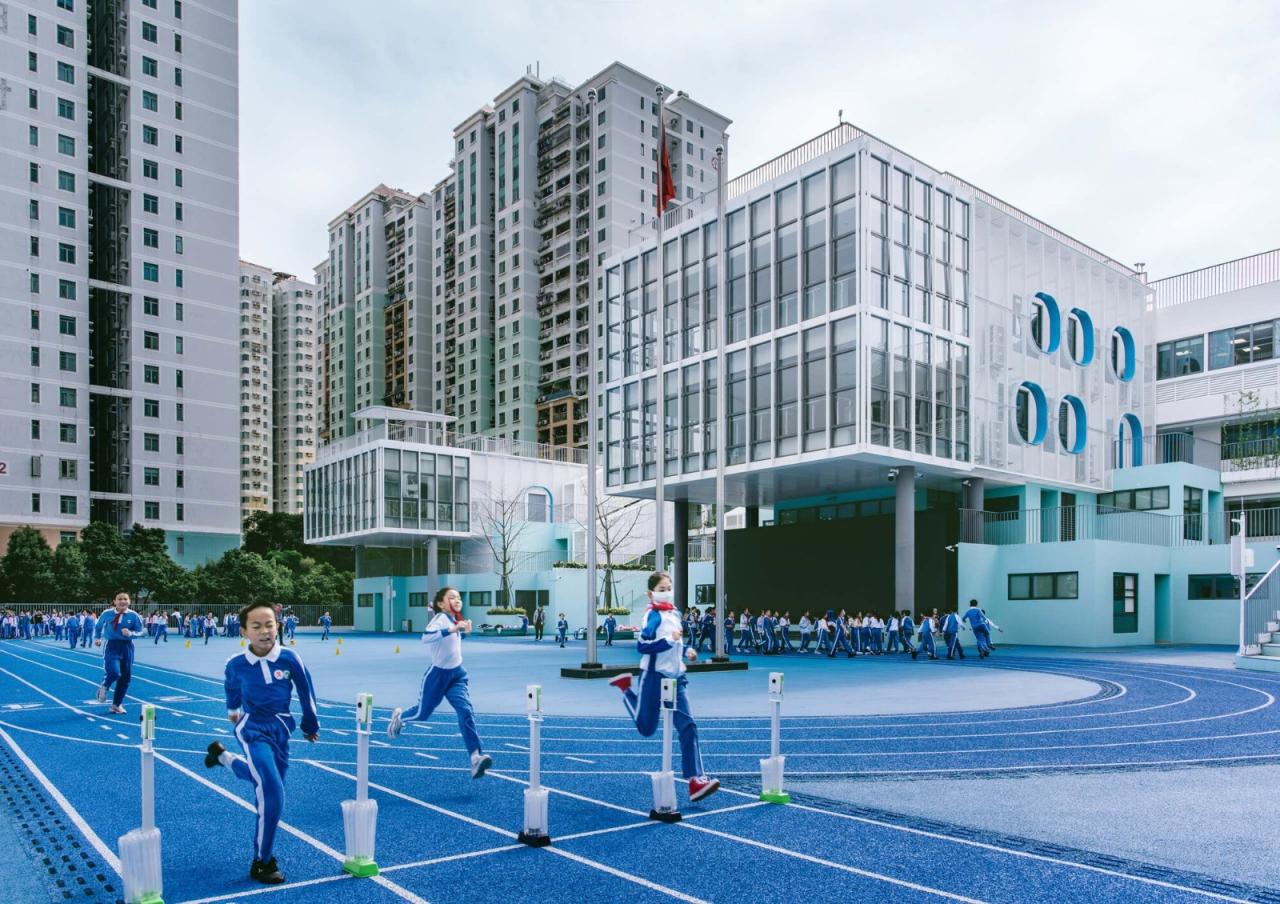 BIM建筑|学习层台—深圳福强小学 / 众建筑