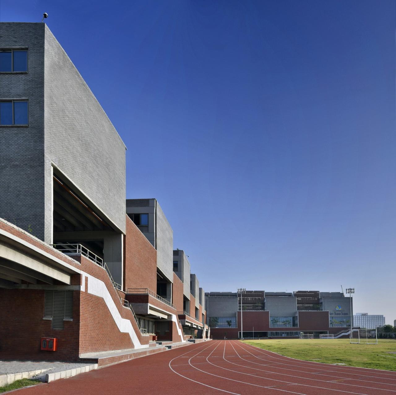 BIM建筑|Shiv Nadar 学校 / Stephane Paumier Architects