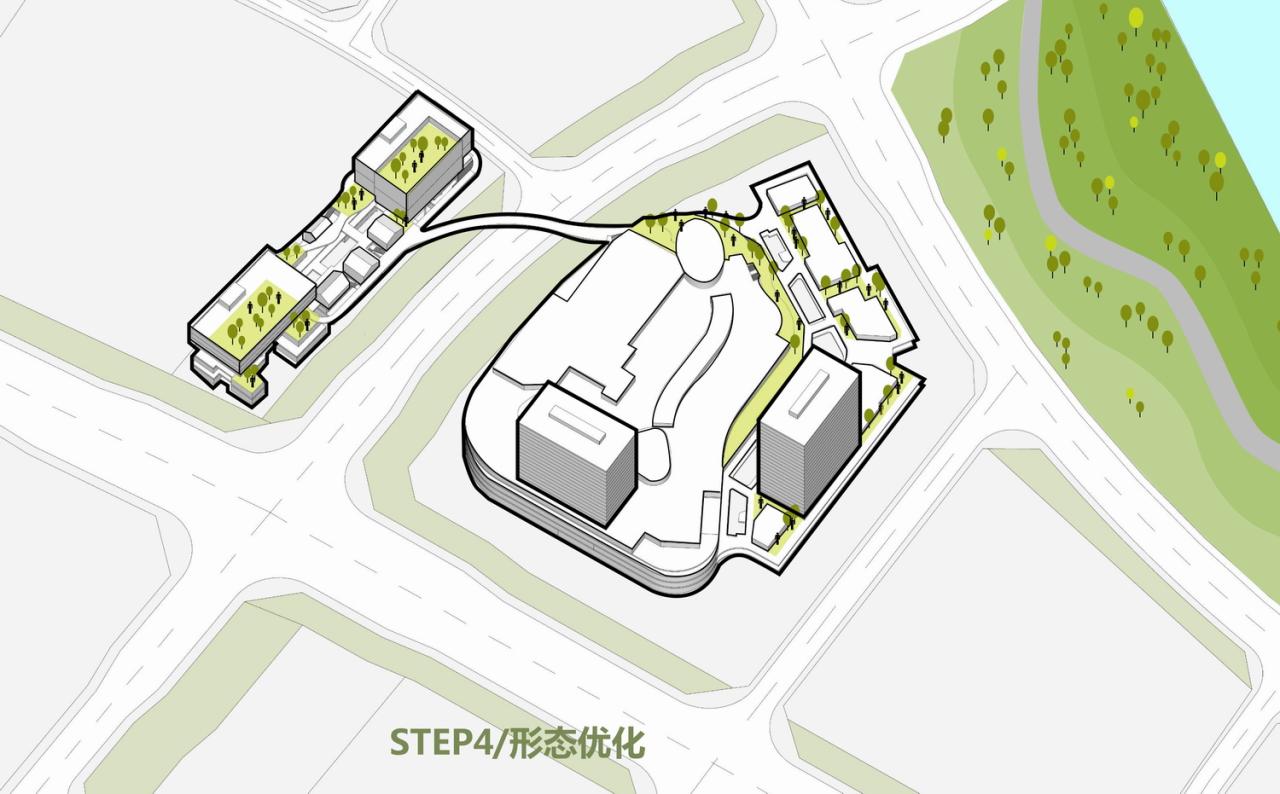 BIM建筑|山水之城·泰汶城市广场 / 简和建筑