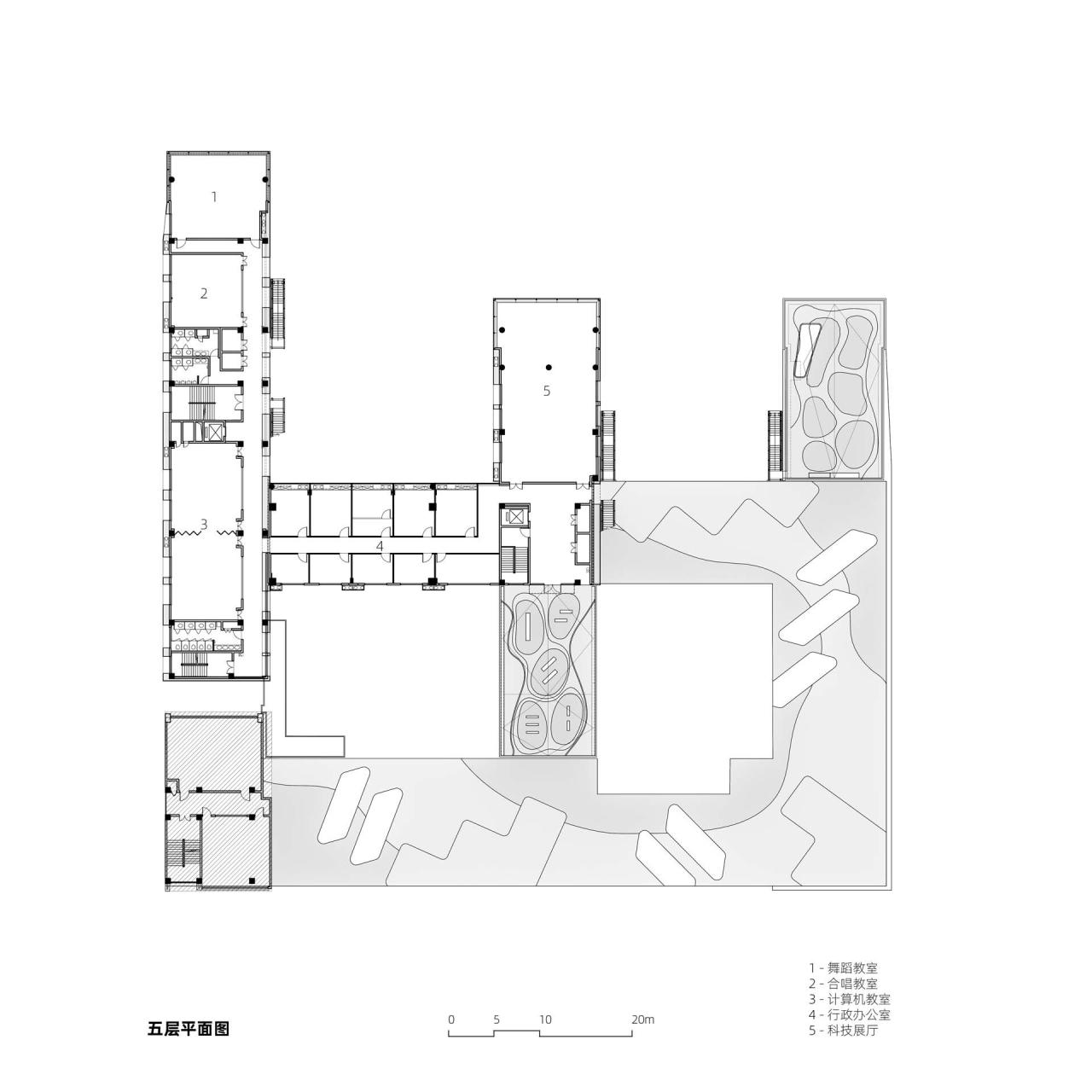 BIM建筑|学习层台—深圳福强小学 / 众建筑