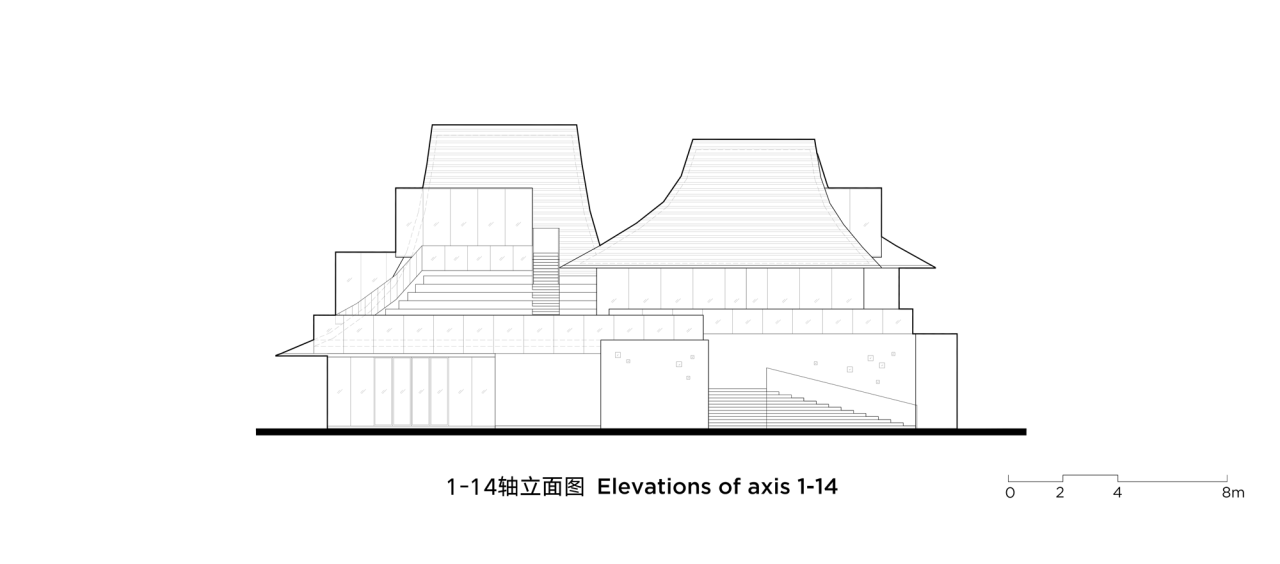 BIM建筑|光的中庭：泊心域社区邻里中心 / 孟凡浩-line+建筑事务所