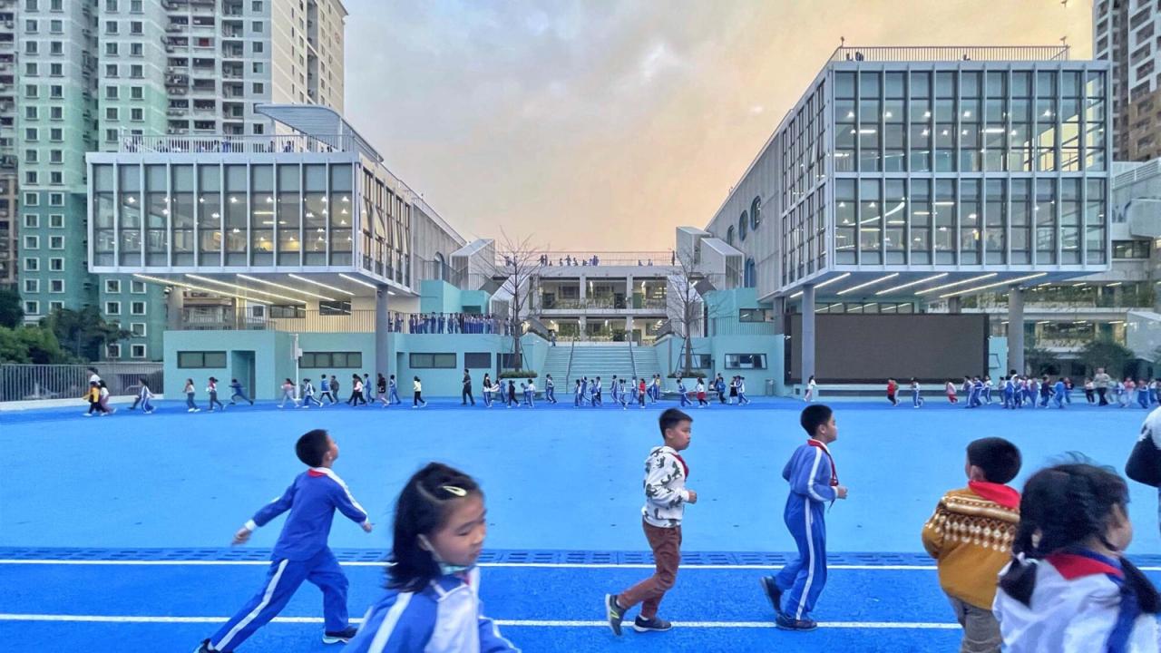 BIM建筑|学习层台—深圳福强小学 / 众建筑