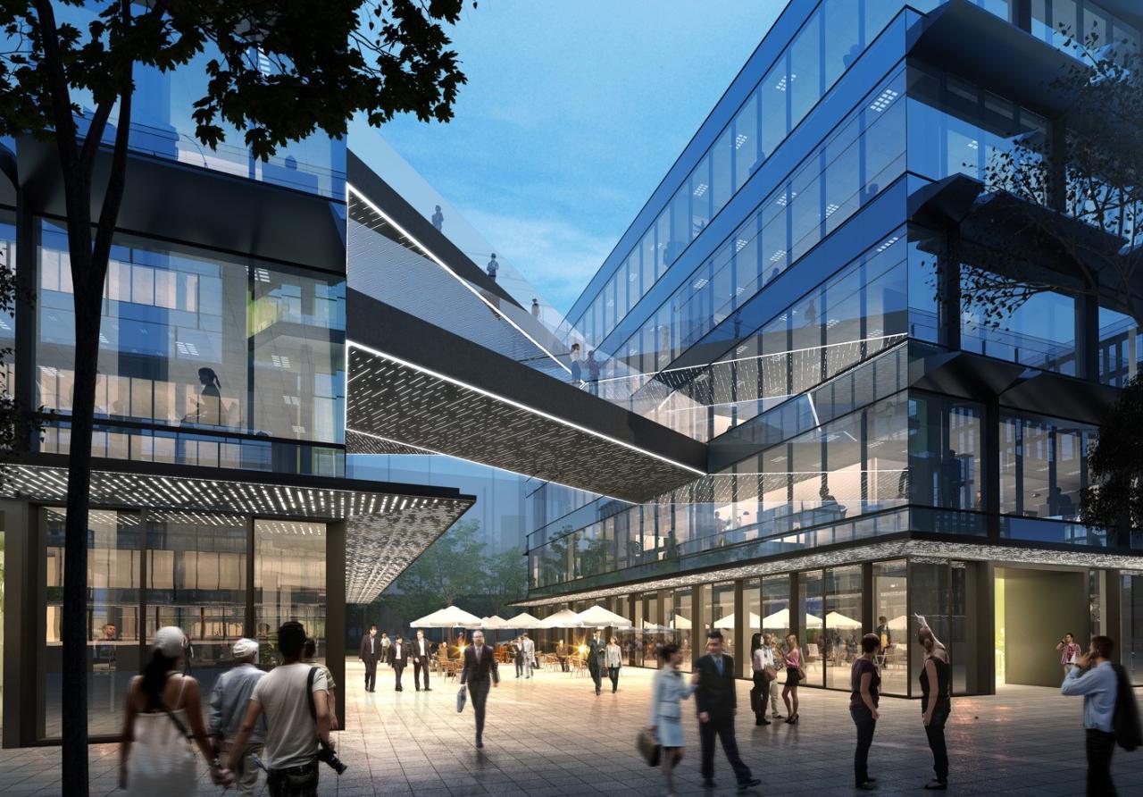 BIM建筑|律动绿洲，超越凝固时刻：临空超大型围合式建筑 / BAU建筑与城市设计事务所