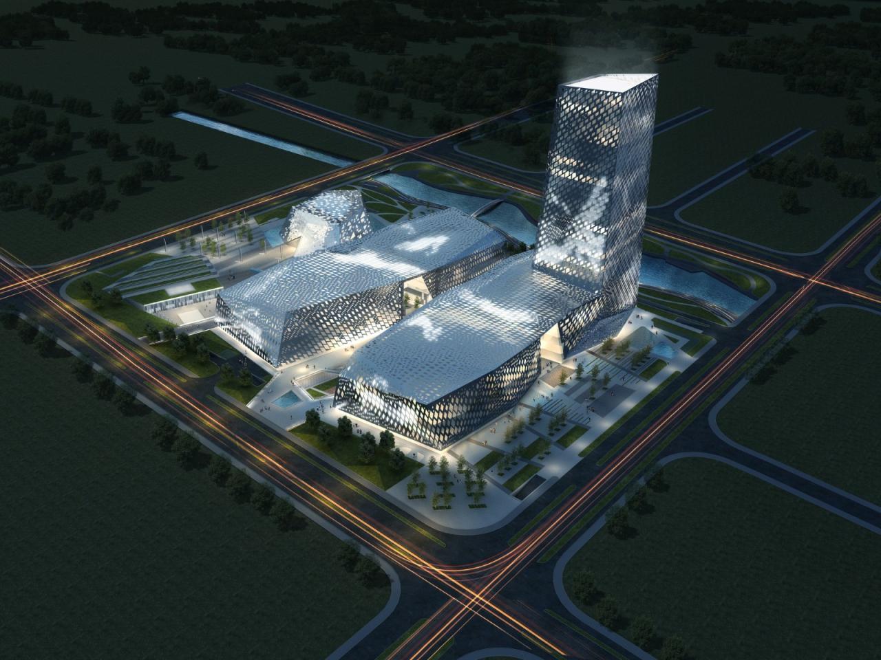 BIM建筑|山东省会文化艺术中心三馆 / 法国AS建筑工作室