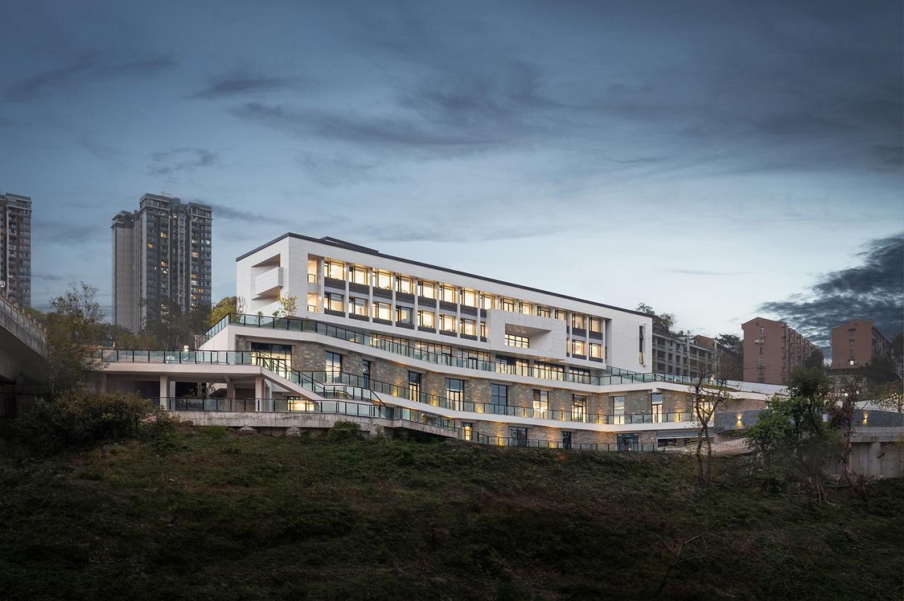 BIM建筑|磁器口服务中心 / 重庆悦集建筑设计