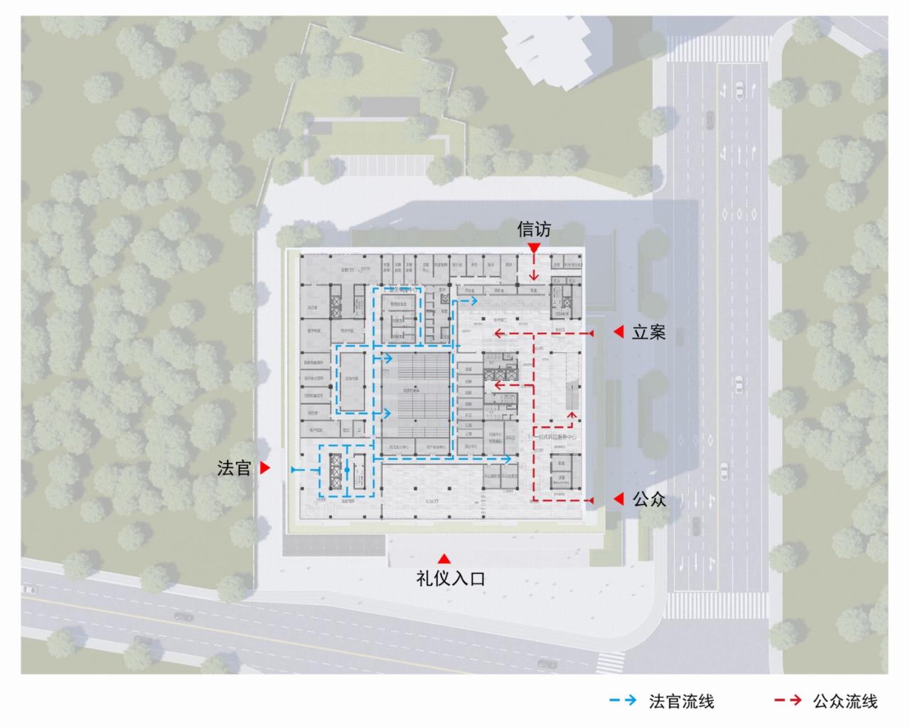 BIM建筑|凝固的正义•常州市中级人民法院扩建 / 简和建筑