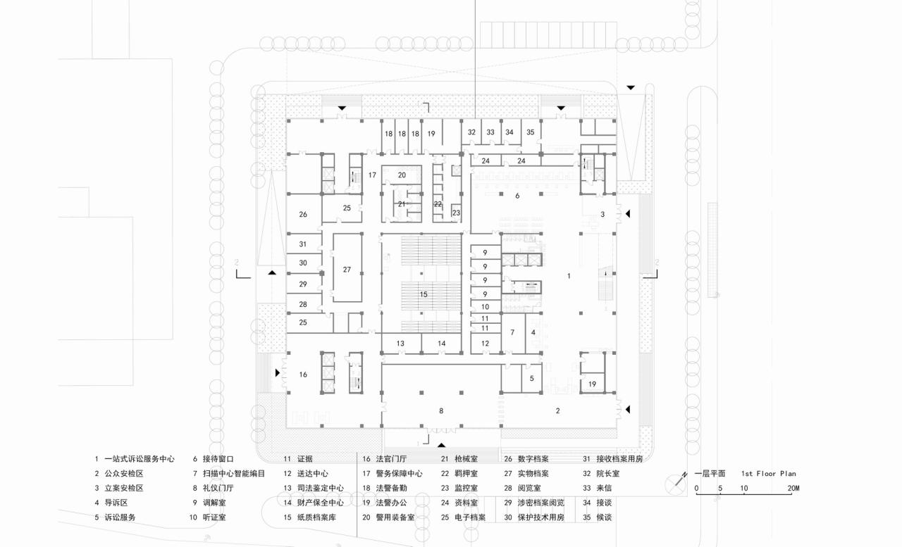 BIM建筑|凝固的正义•常州市中级人民法院扩建 / 简和建筑