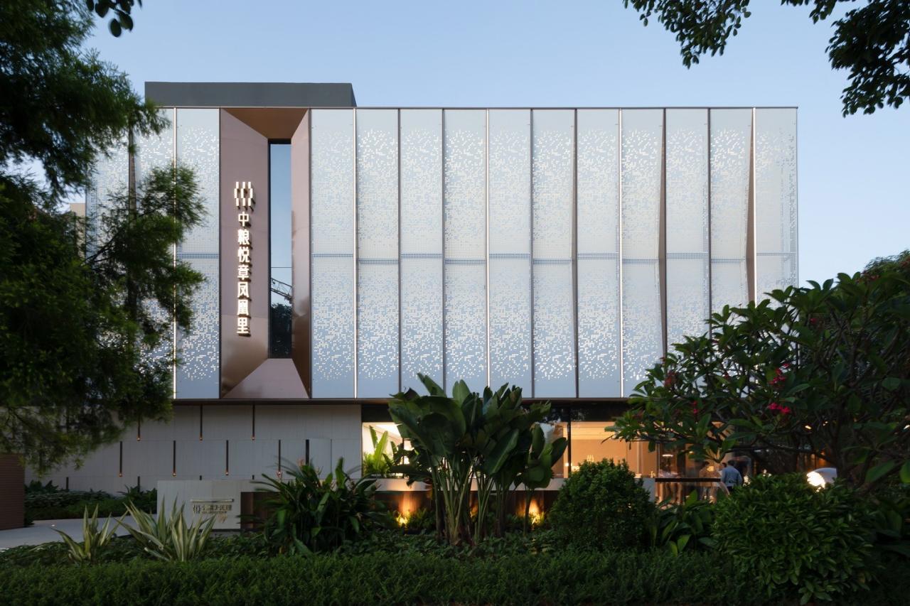 BIM建筑|绿林秘境：深圳中粮悦章凤凰里展示中心 / 柏涛设计