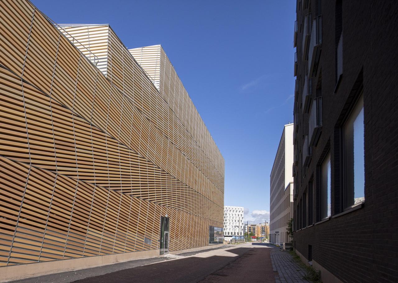 BIM建筑|梯田停车场 Saukonlaituri / ALA Architects