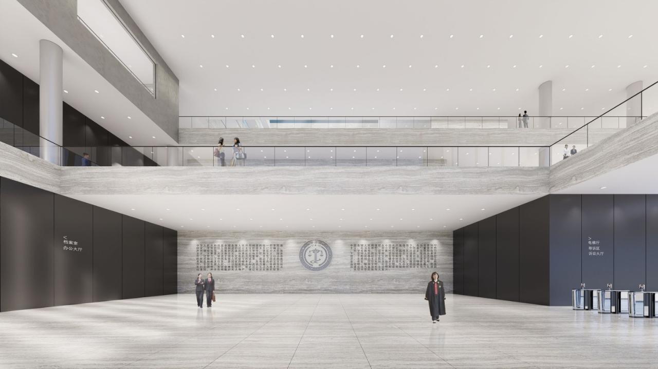 BIM建筑|凝固的正义•常州市中级人民法院扩建 / 简和建筑