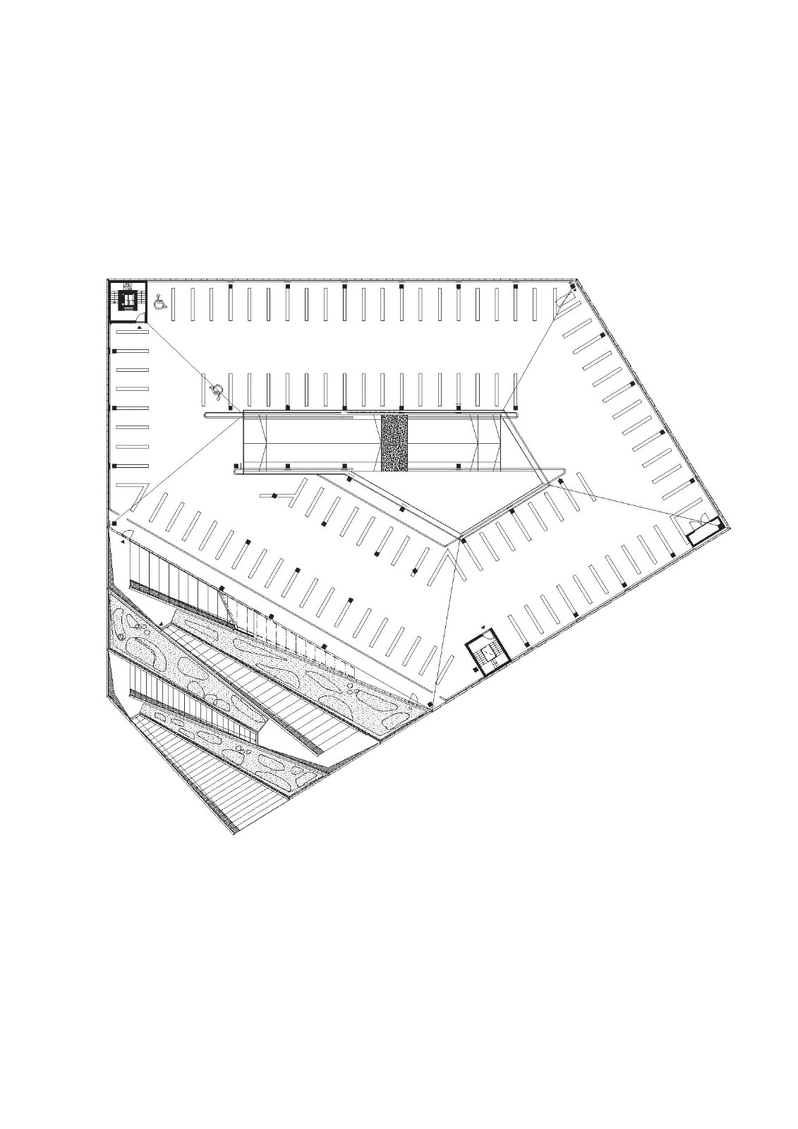 BIM建筑|梯田停车场 Saukonlaituri / ALA Architects