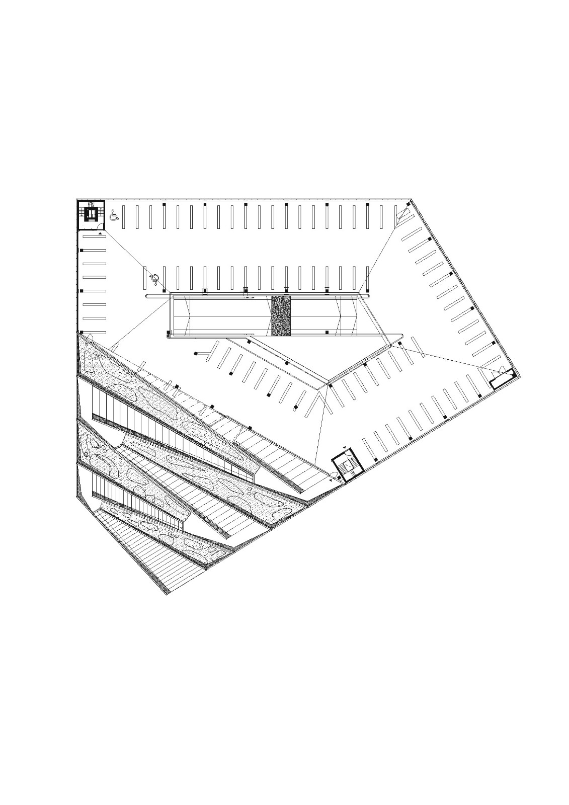 BIM建筑|梯田停车场 Saukonlaituri / ALA Architects