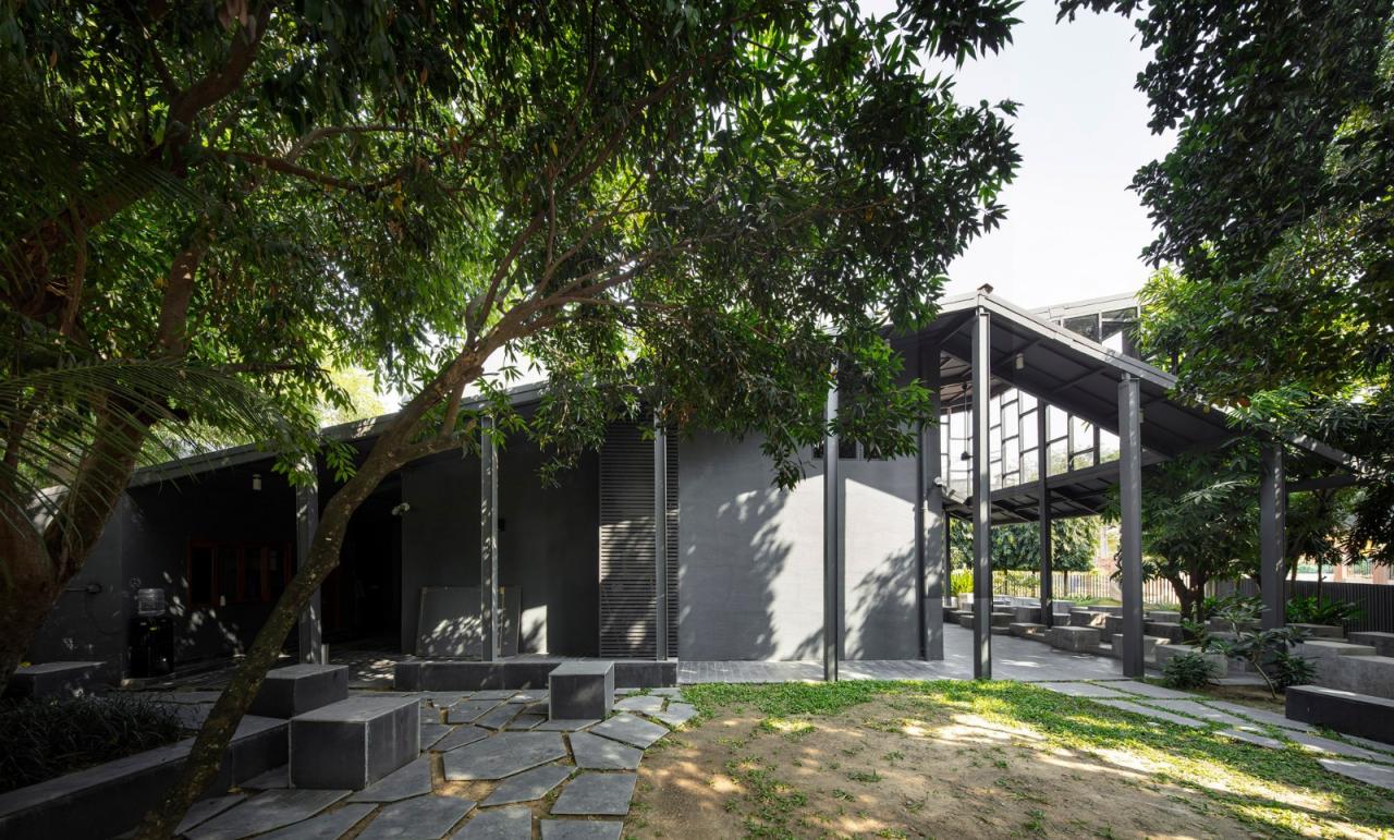 BIM建筑|Arthshila文化中心 – 文化适应及再利用私人基础设施 / Abin Design Studio