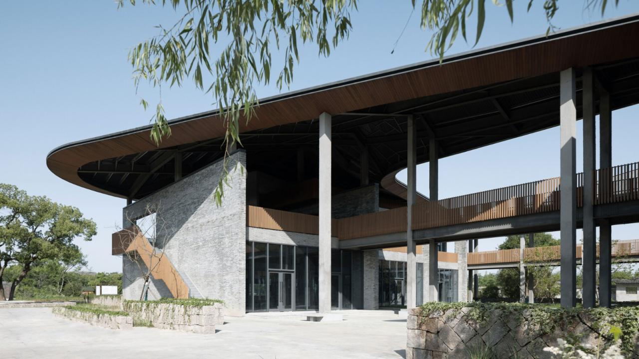 BIM建筑|台州路廊驿站 / 园舍建筑景观