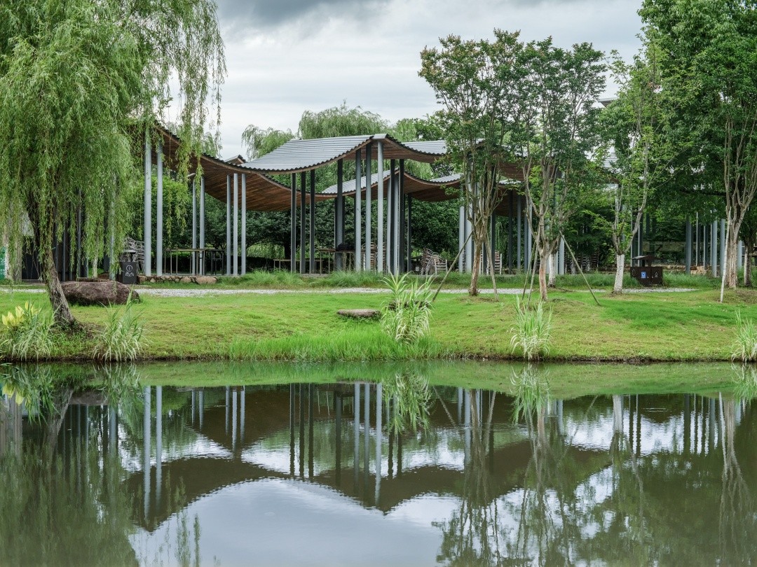 BIM建筑|径山花海帐亭 / 浙江农林大学园林设计院 + 杭州东维建筑