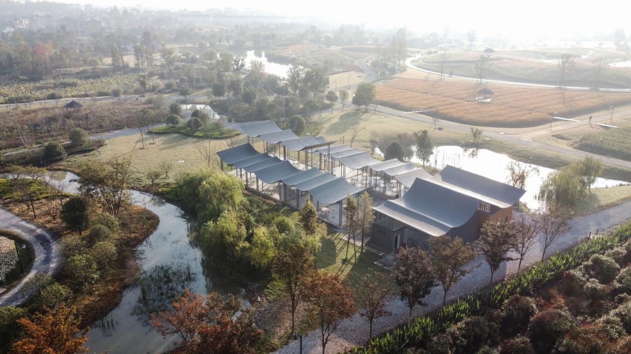 BIM建筑|径山花海帐亭 / 浙江农林大学园林设计院 + 杭州东维建筑