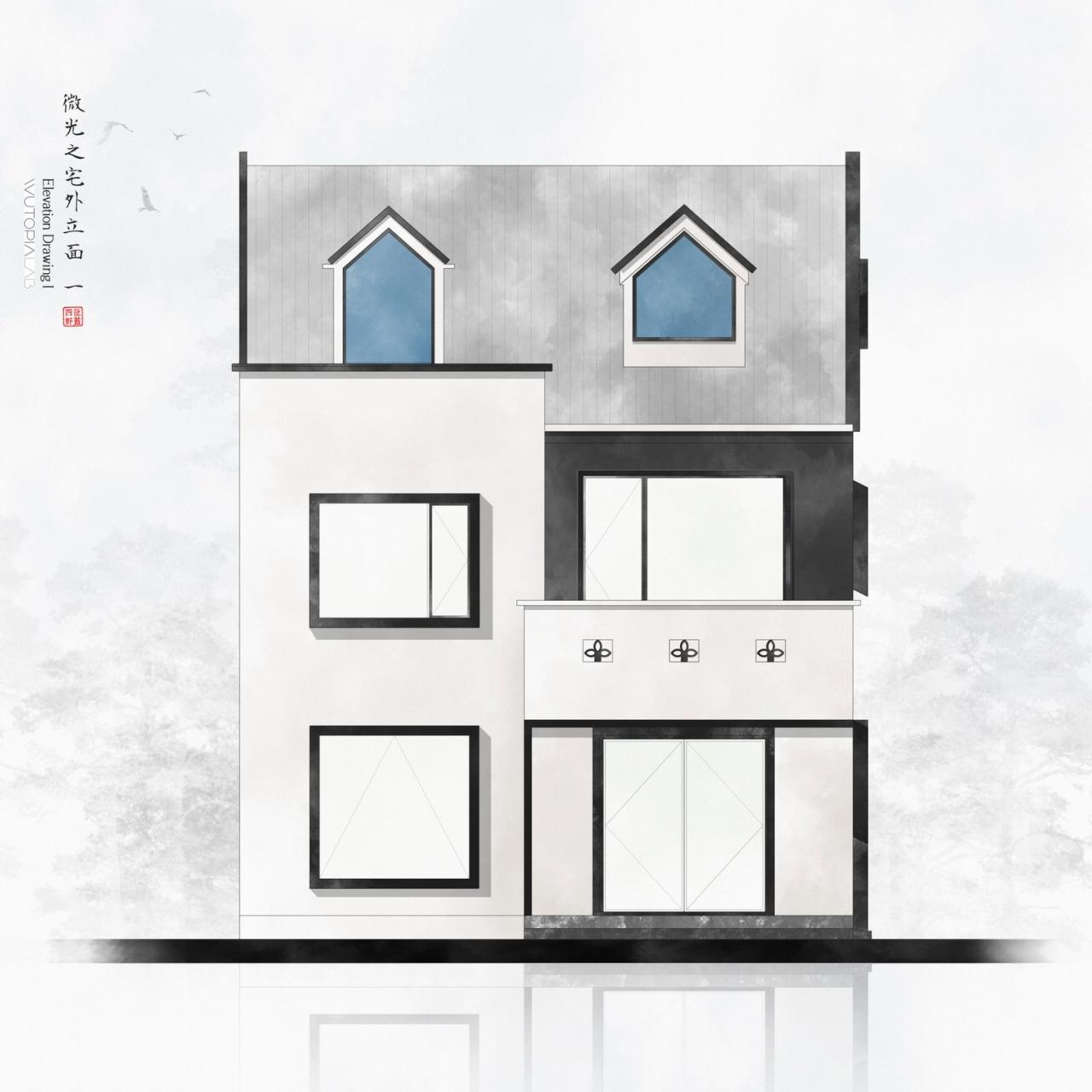 BIM建筑|微光之宅 / Wutopia Lab