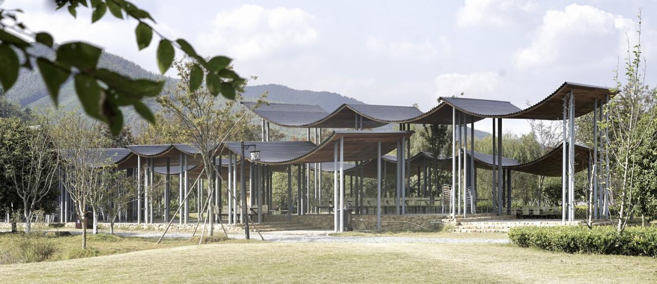 BIM建筑|径山花海帐亭 / 浙江农林大学园林设计院 + 杭州东维建筑