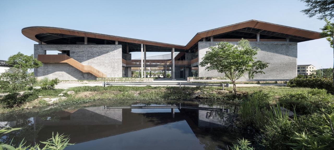 BIM建筑|台州路廊驿站 / 园舍建筑景观