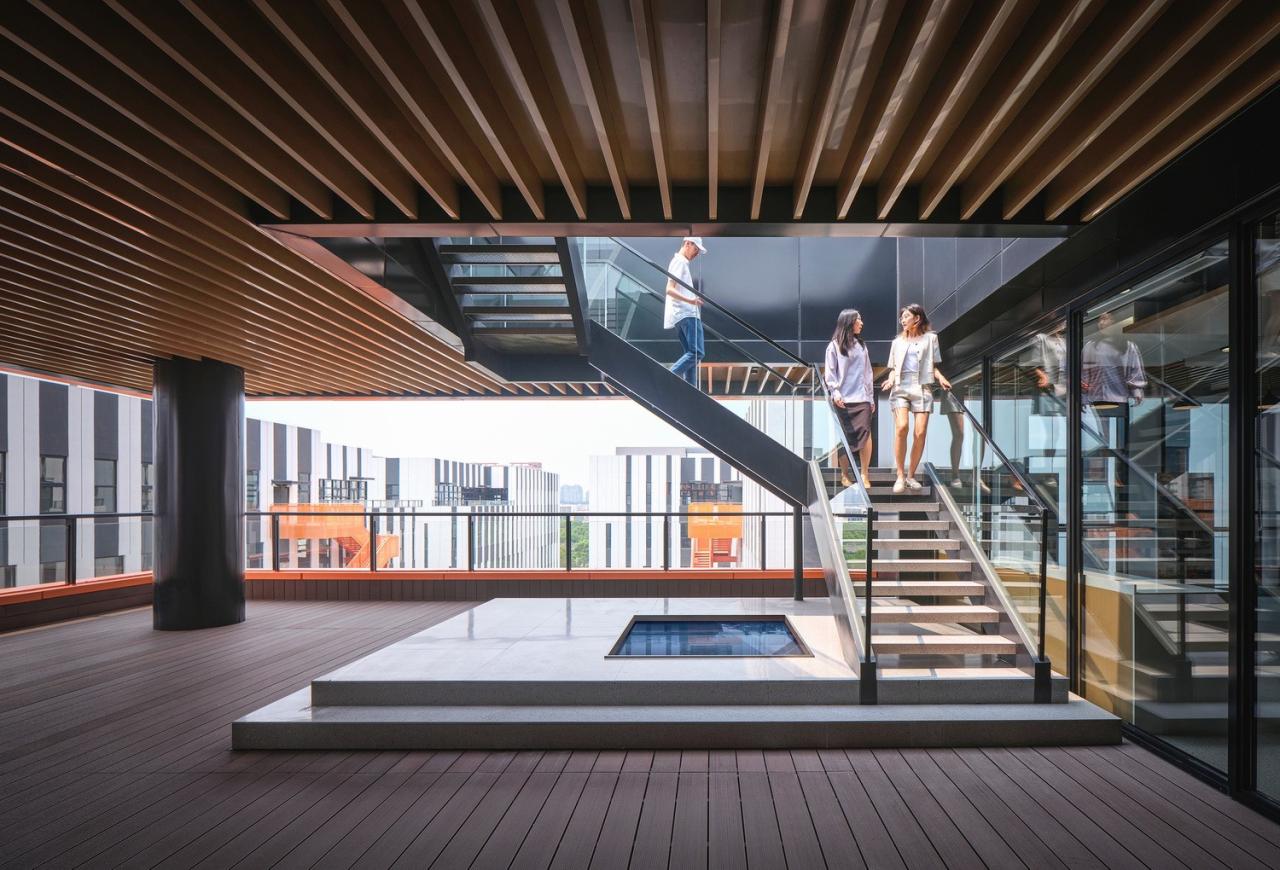 BIM建筑|跳动的色彩×微笑的曲线，园区建筑注入活力与情感：苏州新扬产业园 / FTA