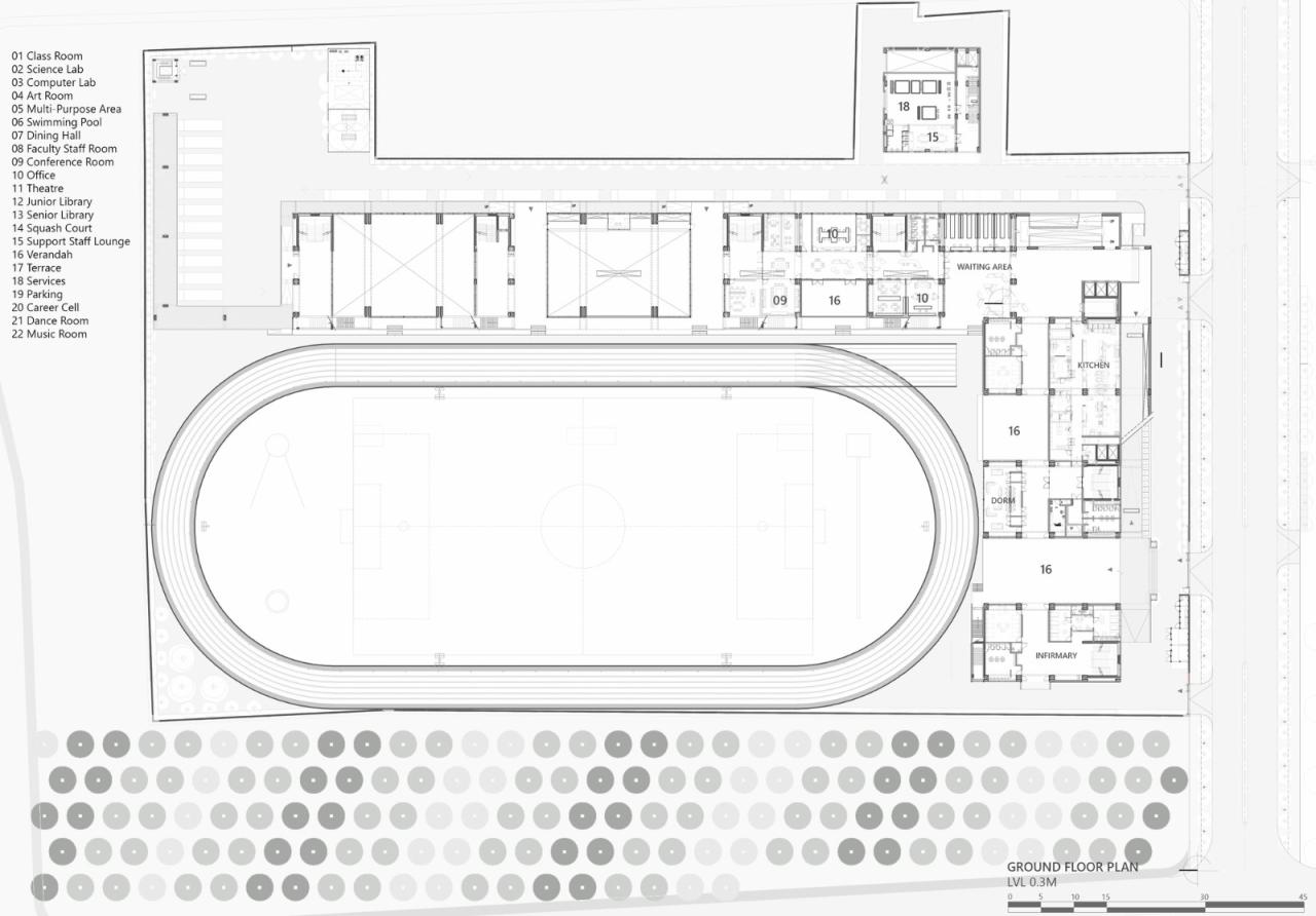 BIM建筑|Shiv Nadar 学校 / Stephane Paumier Architects