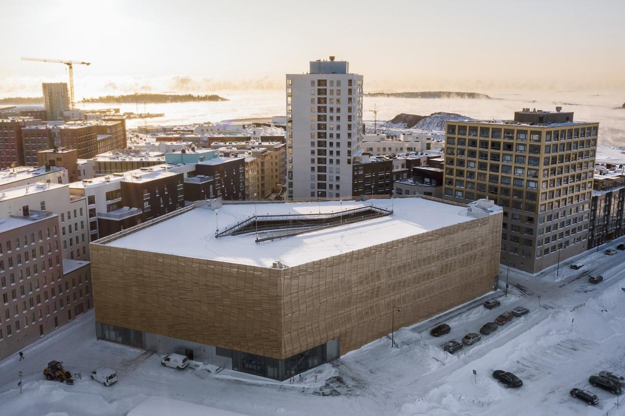 BIM建筑|梯田停车场 Saukonlaituri / ALA Architects