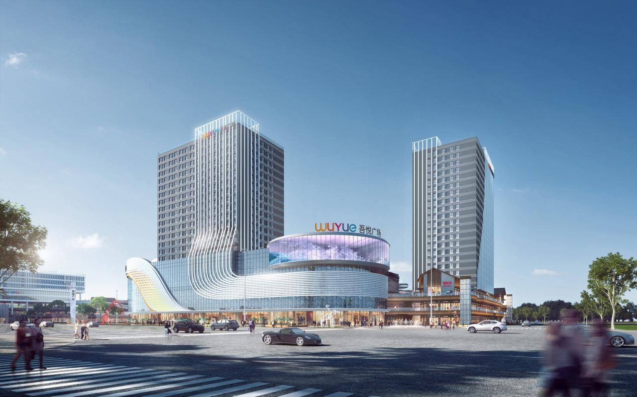 BIM建筑|山水之城·泰汶城市广场 / 简和建筑