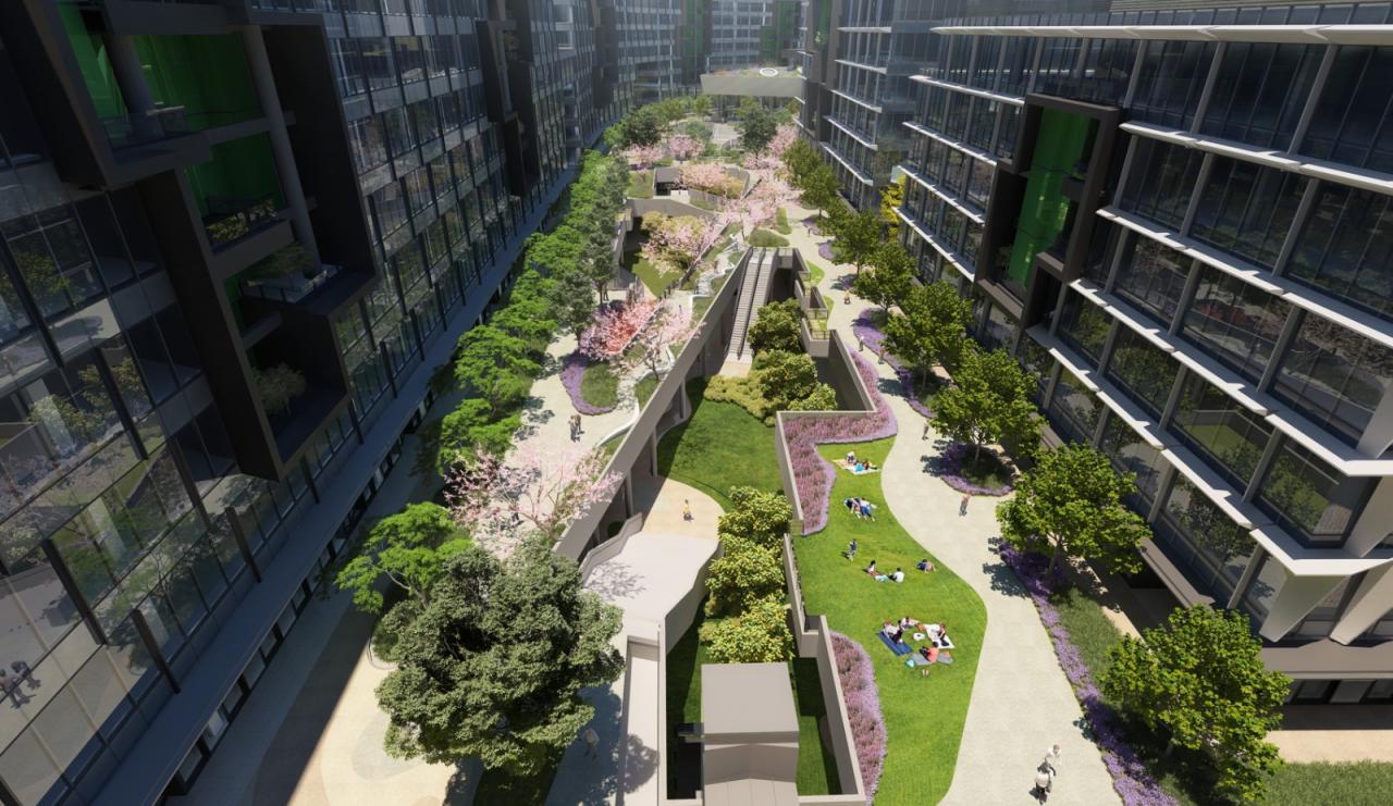 BIM建筑|律动绿洲，超越凝固时刻：临空超大型围合式建筑 / BAU建筑与城市设计事务所