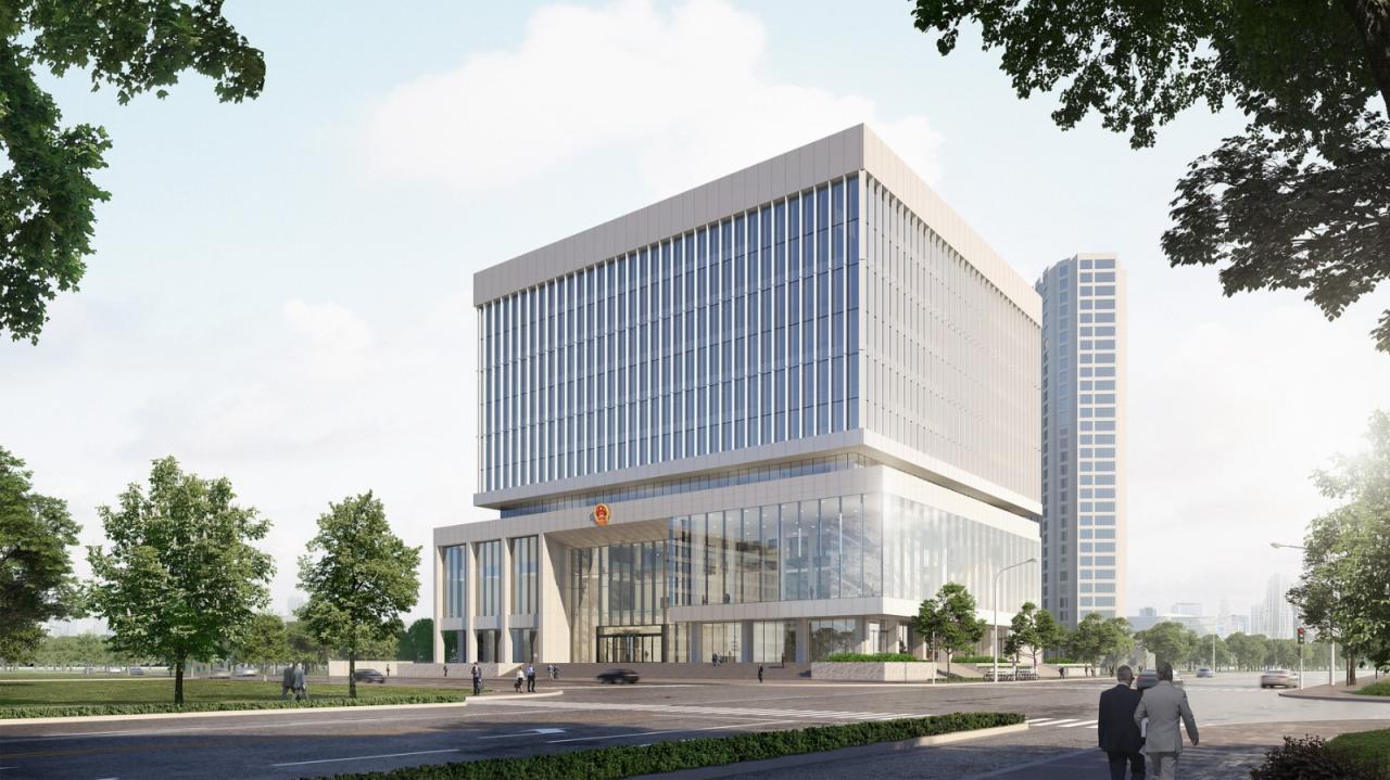 BIM建筑|凝固的正义•常州市中级人民法院扩建 / 简和建筑