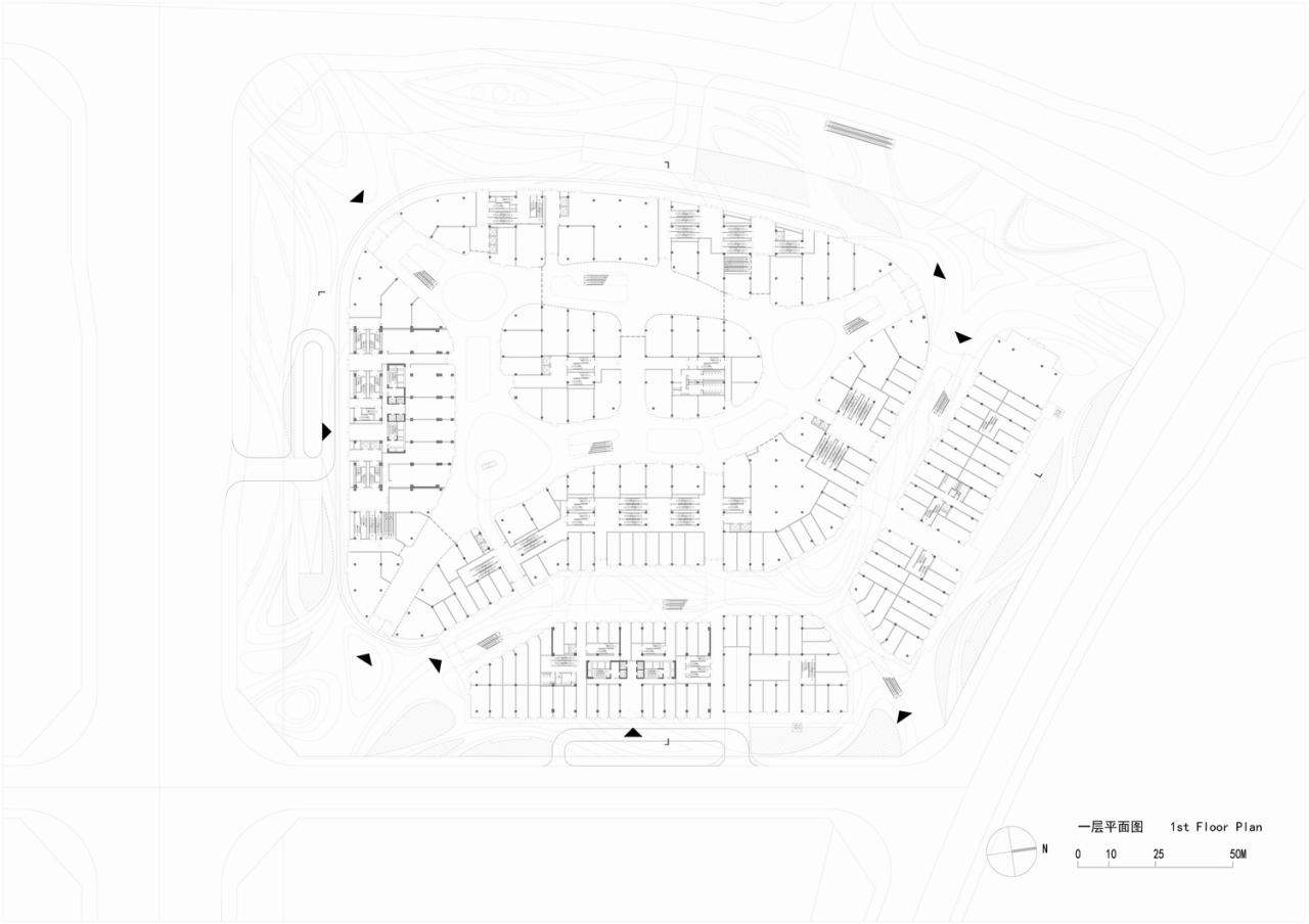 BIM建筑|山水之城·泰汶城市广场 / 简和建筑