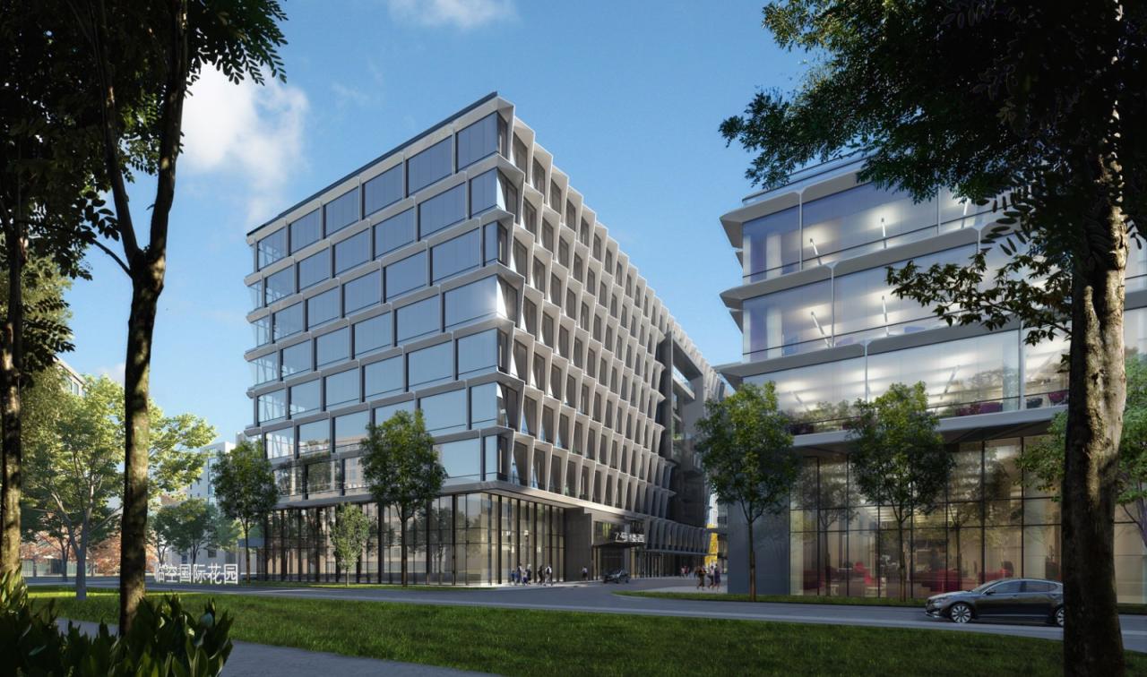 BIM建筑|律动绿洲，超越凝固时刻：临空超大型围合式建筑 / BAU建筑与城市设计事务所