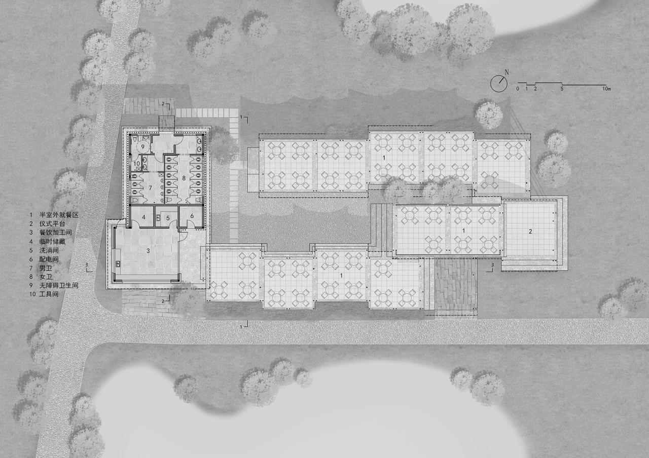 BIM建筑|径山花海帐亭 / 浙江农林大学园林设计院 + 杭州东维建筑