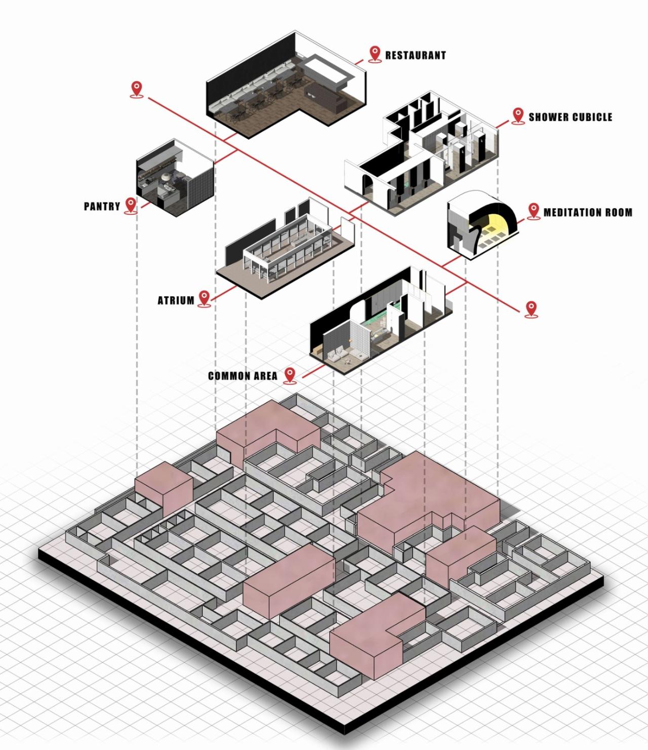 BIM建筑|内向理疗SPA，沈阳 / 素造建筑