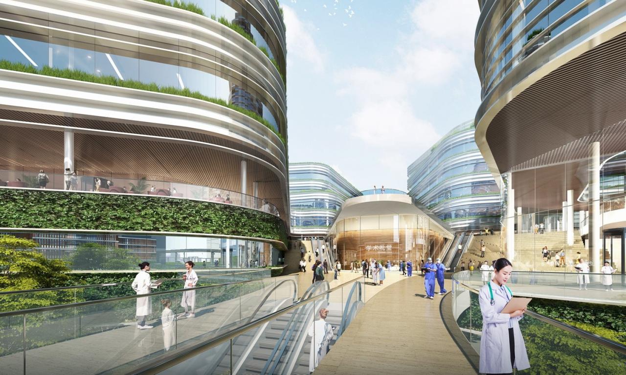 BIM建筑|以山水动脉形塑医校综合体：南方科技大学医学院及 南方科技大学附属医院 / 盖博建筑设计事务所